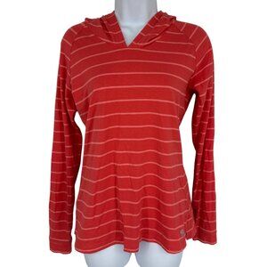 Mountain Hardwear Womens Lightweight Striped Long Sleeve Hoodie Top Size S